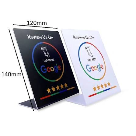 Google review NFC countertop stands